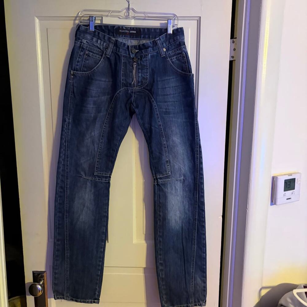 Electra Denim Men's Biker Engineered Straight Leg Jeans Size 31x34